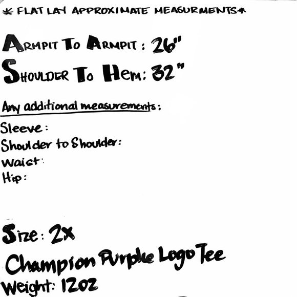 Champion Purple Heritage Crewneck Tee Short Sleeve w Printed Logo Cotton XXL - Picture 8 of 8